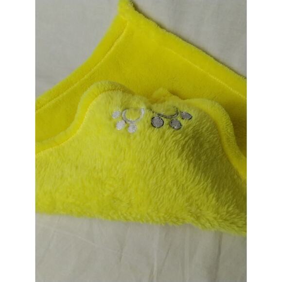 Baby Gear Plush Gray Bear Yellow Lovey Paw Prints - Picture 5 of 6